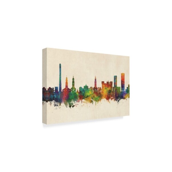 Michael Tompsett 'Erlangen Germany Skyline' Canvas Art,12x19